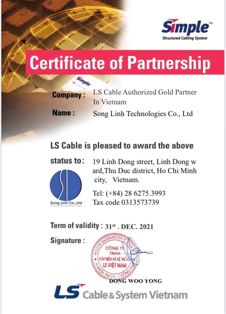 LS Cable & System Certified Partner